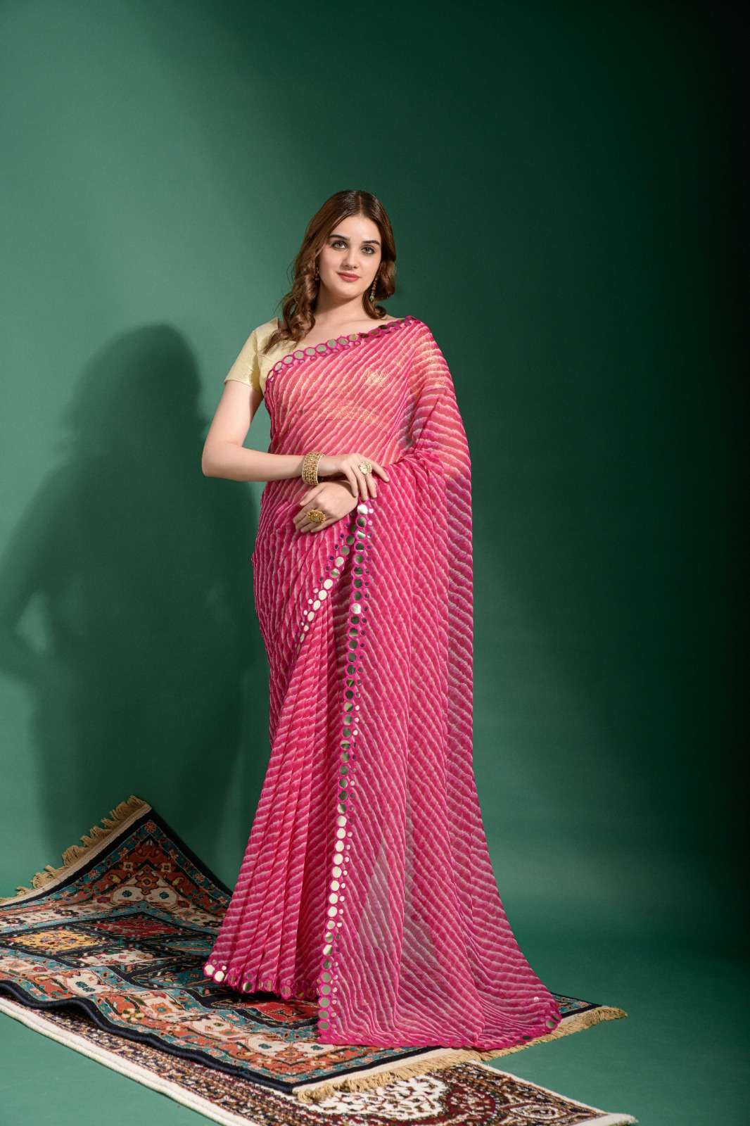 Floral Vol-8 By Pc 01 To 07 Indian Traditional Wear Collection Beautiful Stylish Fancy Colorful Party Wear & Occasional Wear Organza Sarees At Wholesale Price