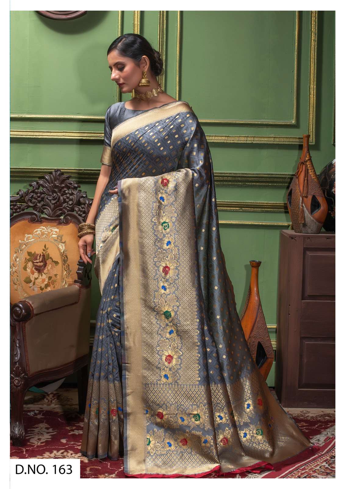 Silki Vol-3 By Pc 161 To 164 Series Indian Traditional Wear Collection Beautiful Stylish Fancy Colorful Party Wear & Occasional Wear Banarasi Silk Sarees At Wholesale Price