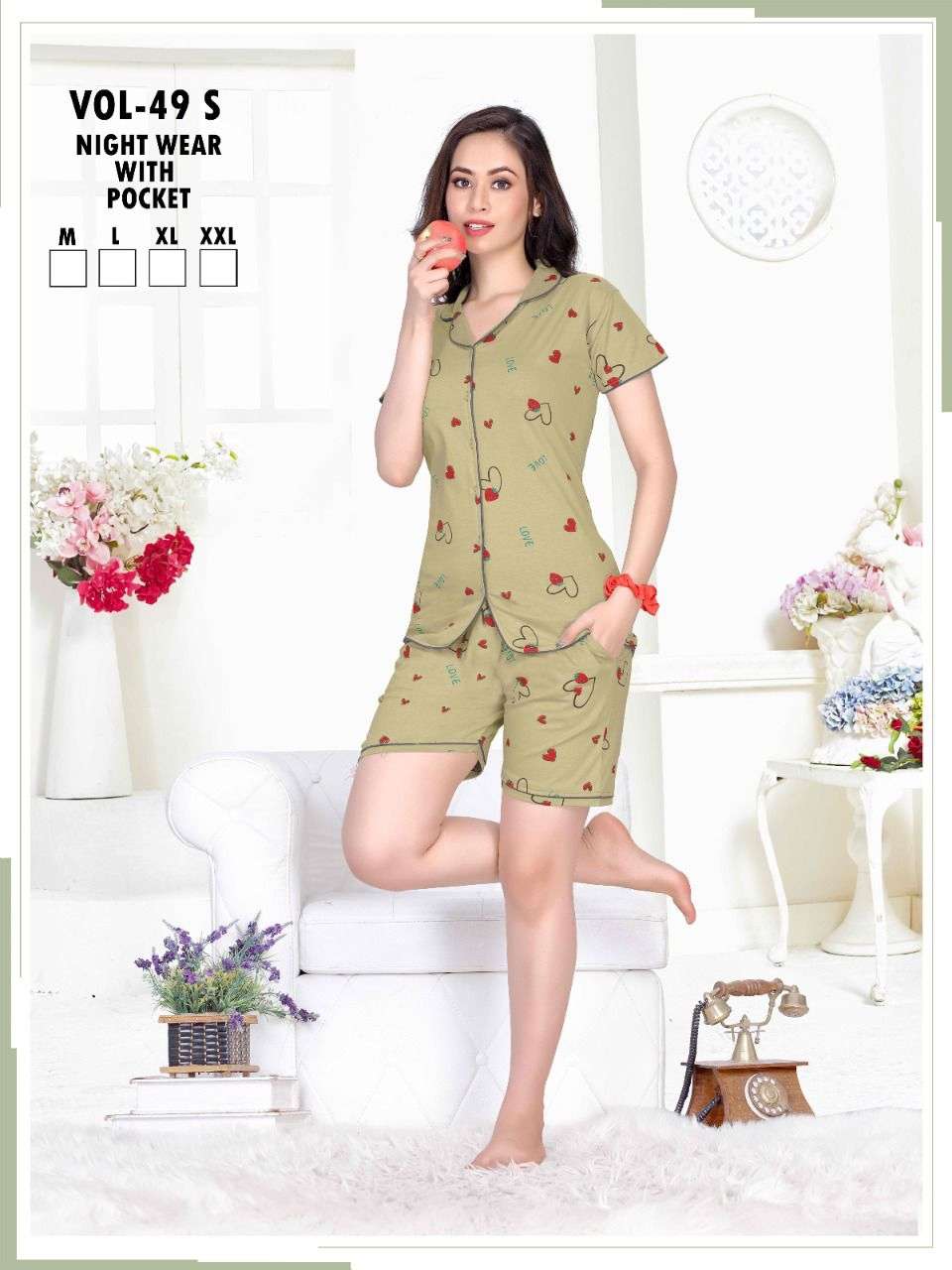 VOL-49S BY FASHION TALK 01 TO 06 SERIES BEAUTIFUL STYLISH FANCY COLORFUL CASUAL WEAR & ETHNIC WEAR HOSIERY COTTON NIGHT SUITS AT WHOLESALE PRICE