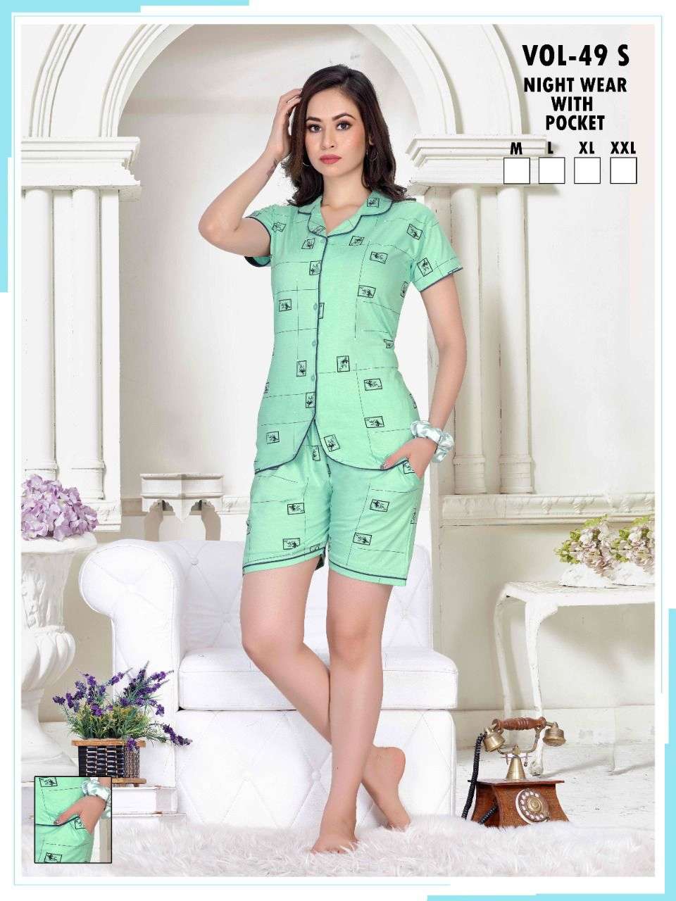 VOL-49S BY FASHION TALK 01 TO 06 SERIES BEAUTIFUL STYLISH FANCY COLORFUL CASUAL WEAR & ETHNIC WEAR HOSIERY COTTON NIGHT SUITS AT WHOLESALE PRICE
