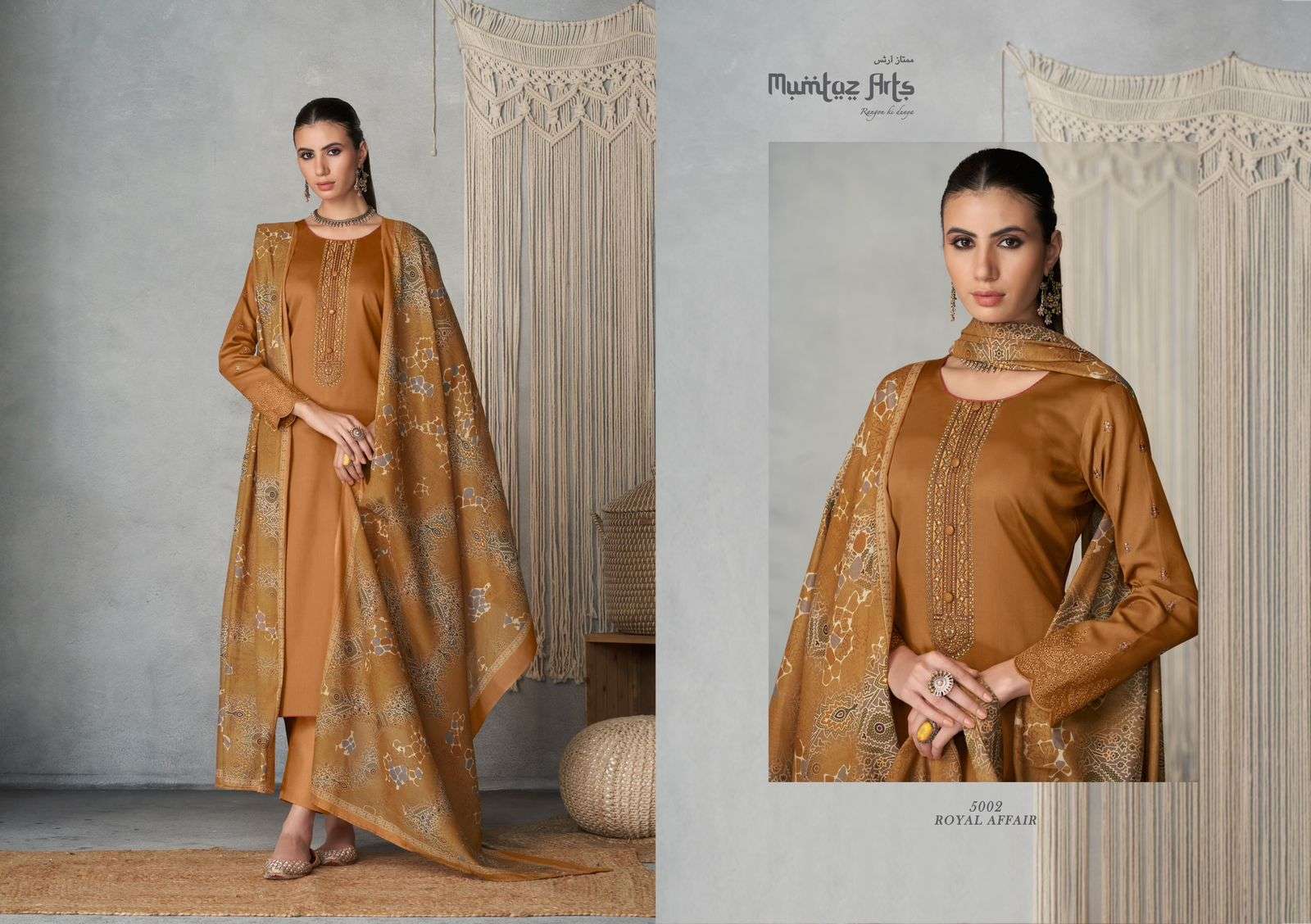 ROYAL AFFAIR BY MUMTAZ ARTS 5001 TO 5004 SERIES DESIGNER BEAUTIFUL STYLISH FANCY COLORFUL PARTY WEAR & PURE JAM SATIN AT WHOLESALE PRICE