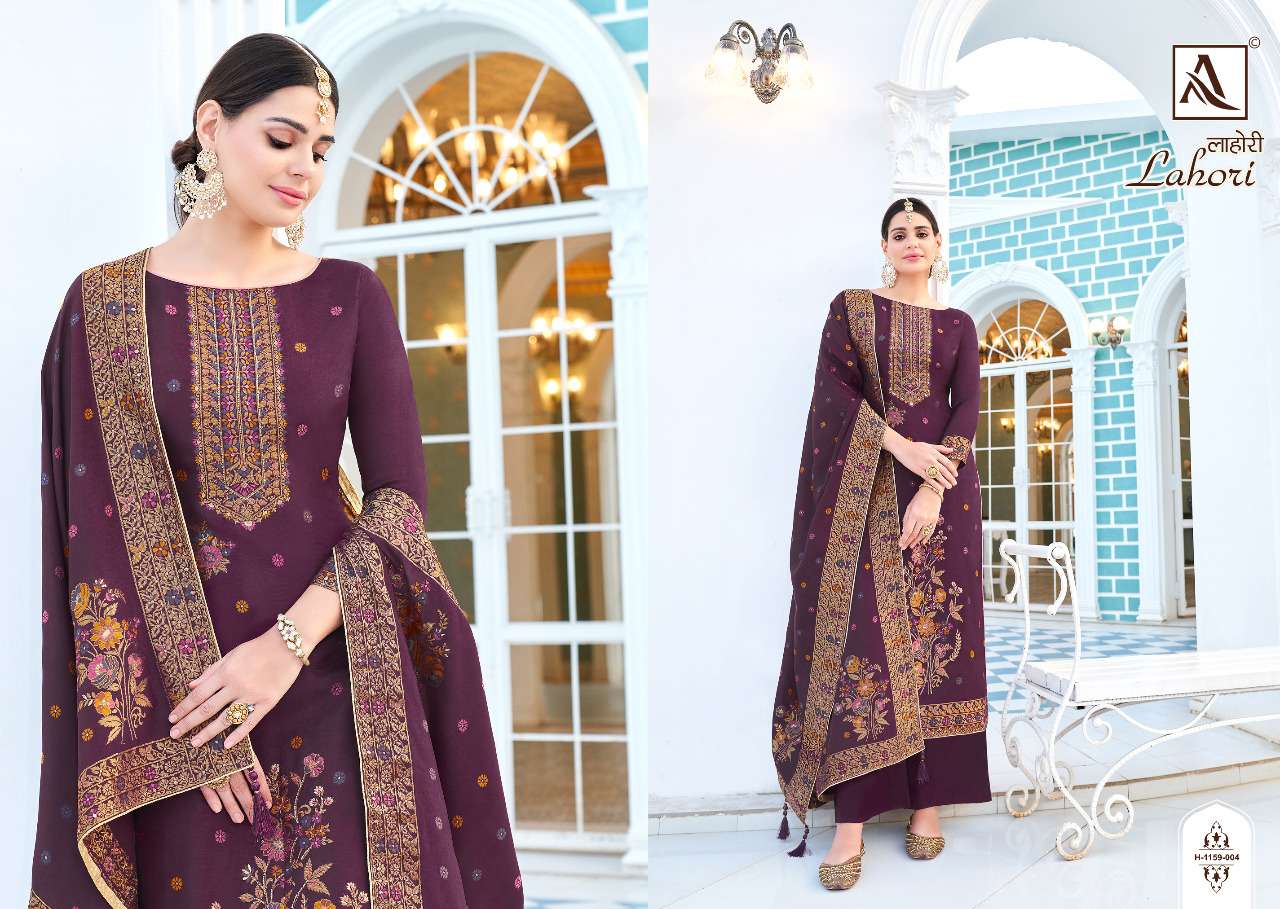 Lahori By Alok Suits 1159-001 To 1159-005 Series Designer Stylish Fancy Colorful Beautiful Party Wear & Ethnic Wear Collection Pure Viscose Jacquard Dresses At Wholesale Price
