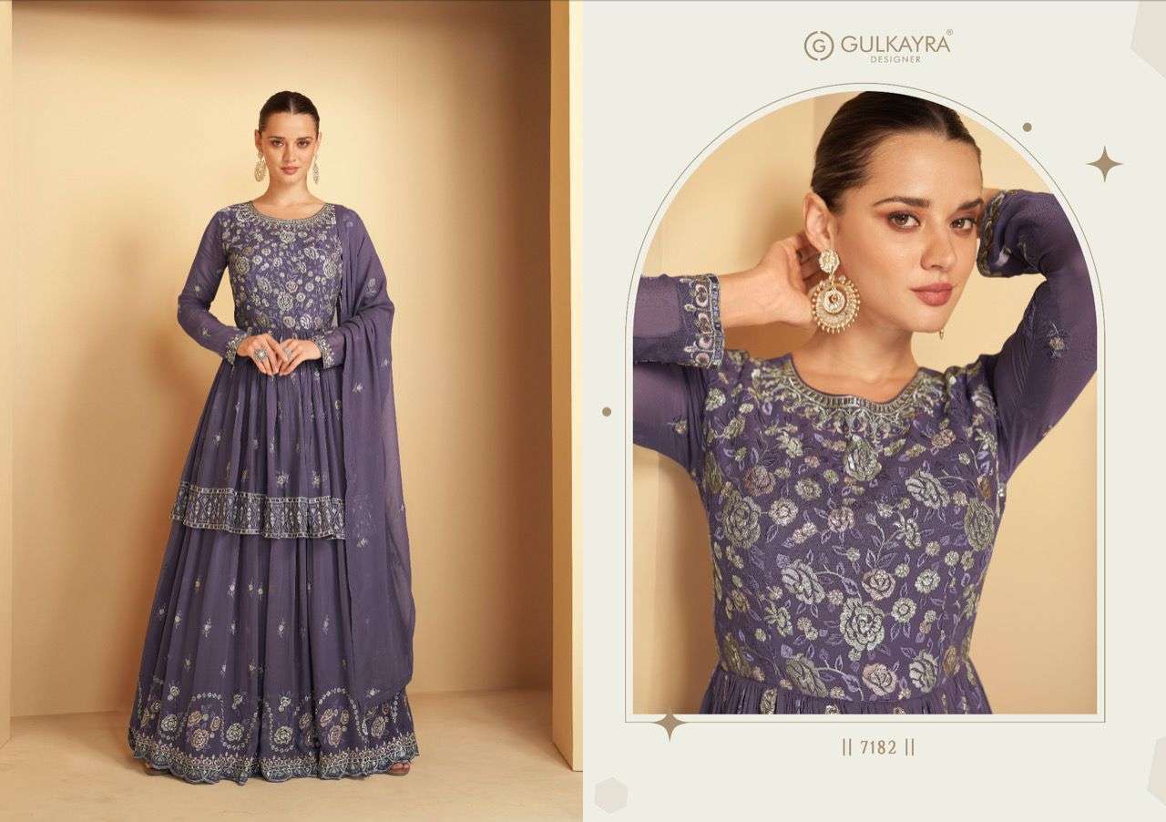 Imlie By Gulkayra Designer 7180 To 7183 Series Designer Sharara Suits Beautiful Fancy Colorful Stylish Party Wear & Occasional Wear Georgette Dresses At Wholesale Price