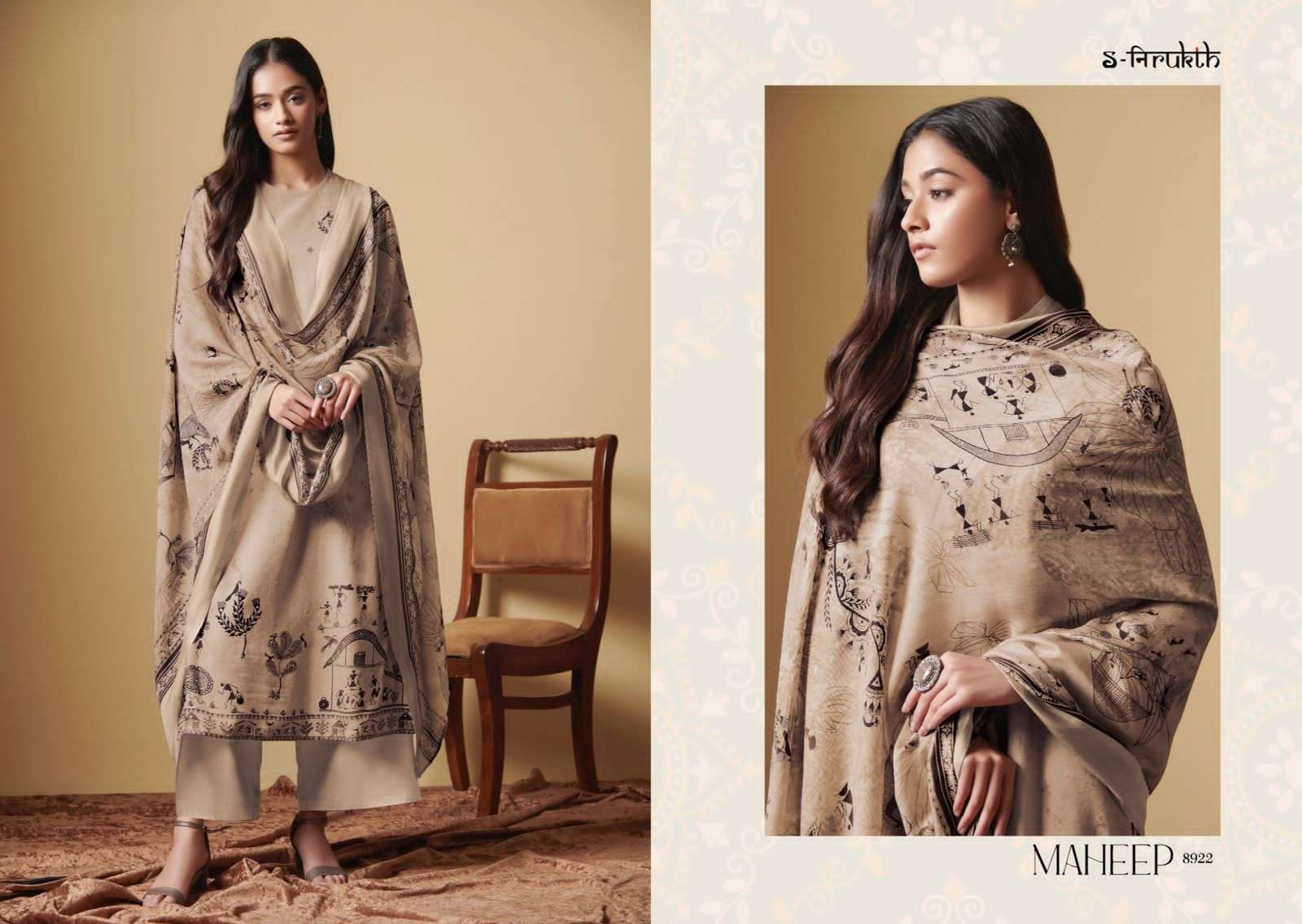 MAHEEP BY S-NIRUKTH BEAUTIFUL SUITS COLORFUL STYLISH FANCY CASUAL WEAR & ETHNIC WEAR SATIN DRESSES AT WHOLESALE PRICE