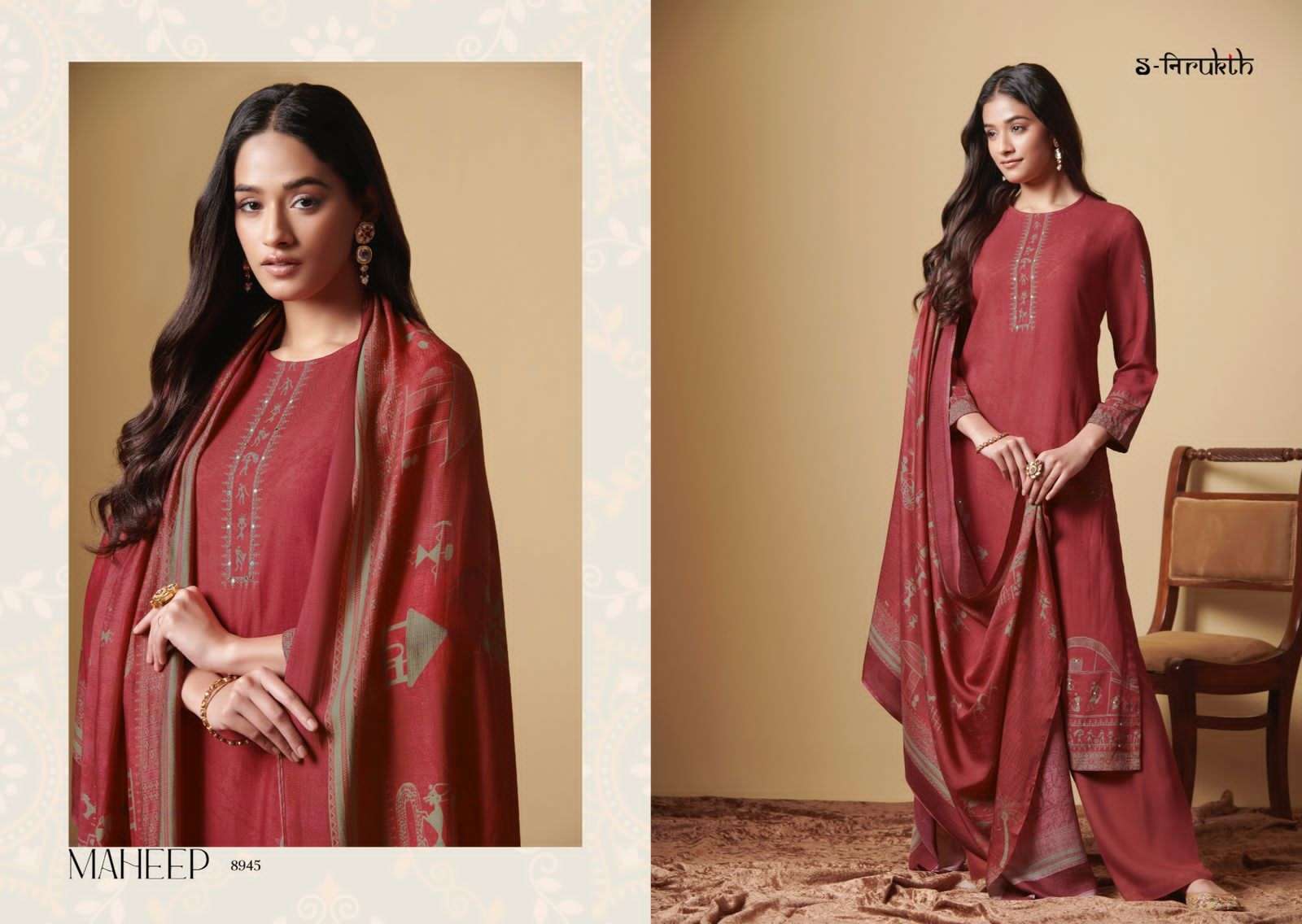 MAHEEP BY S-NIRUKTH BEAUTIFUL SUITS COLORFUL STYLISH FANCY CASUAL WEAR & ETHNIC WEAR SATIN DRESSES AT WHOLESALE PRICE