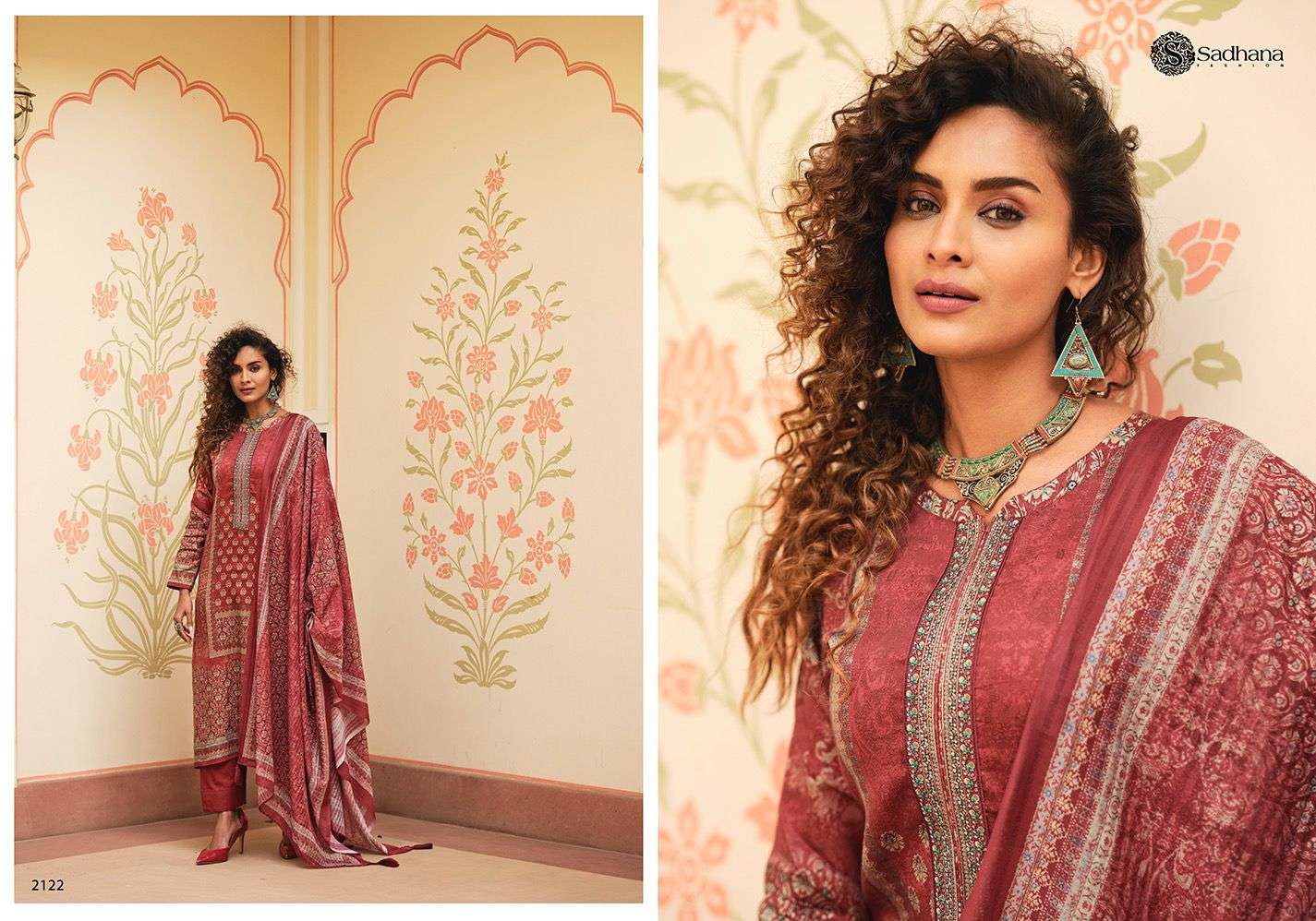 MAGHA BY SADHANA FASHION 2118 TO 2125 SERIES BEAUTIFUL FESTIVE SUITS COLORFUL STYLISH FANCY CASUAL WEAR & ETHNIC WEAR PURE JAM SILK PRINT DRESSES AT WHOLESALE PRICE