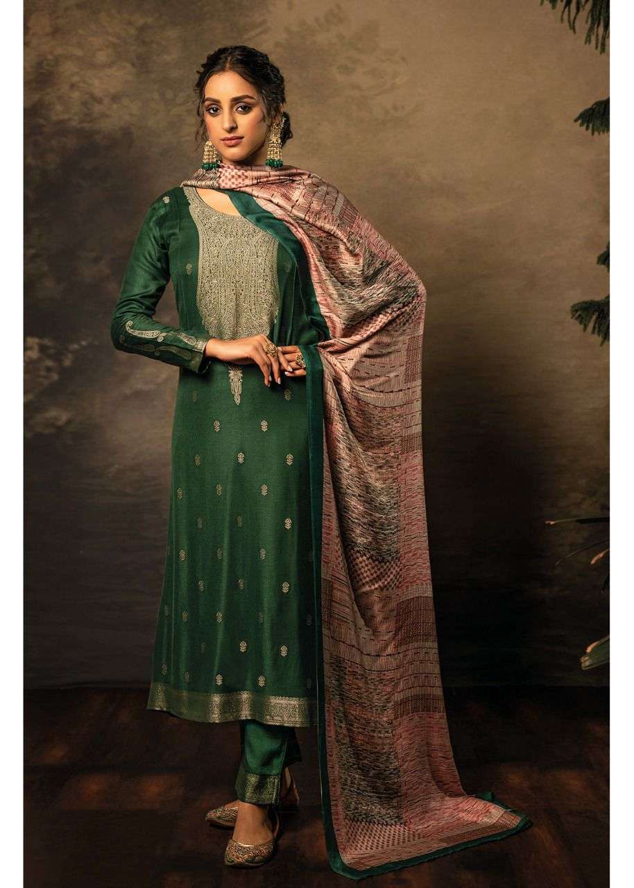 AAMOD BY OM TEX 251 TO 256 SERIES BEAUTIFUL SUITS COLORFUL STYLISH FANCY CASUAL WEAR & ETHNIC WEAR MUSLIN JACQUARD DRESSES AT WHOLESALE PRICE