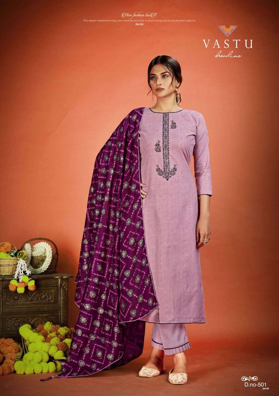 NETRA VOL-5 BY VASTU TEX 501 TO 510 SERIES BEAUTIFUL SUITS COLORFUL STYLISH FANCY CASUAL WEAR & ETHNIC WEAR LAWN COTTON PRINT DRESSES AT WHOLESALE PRICE