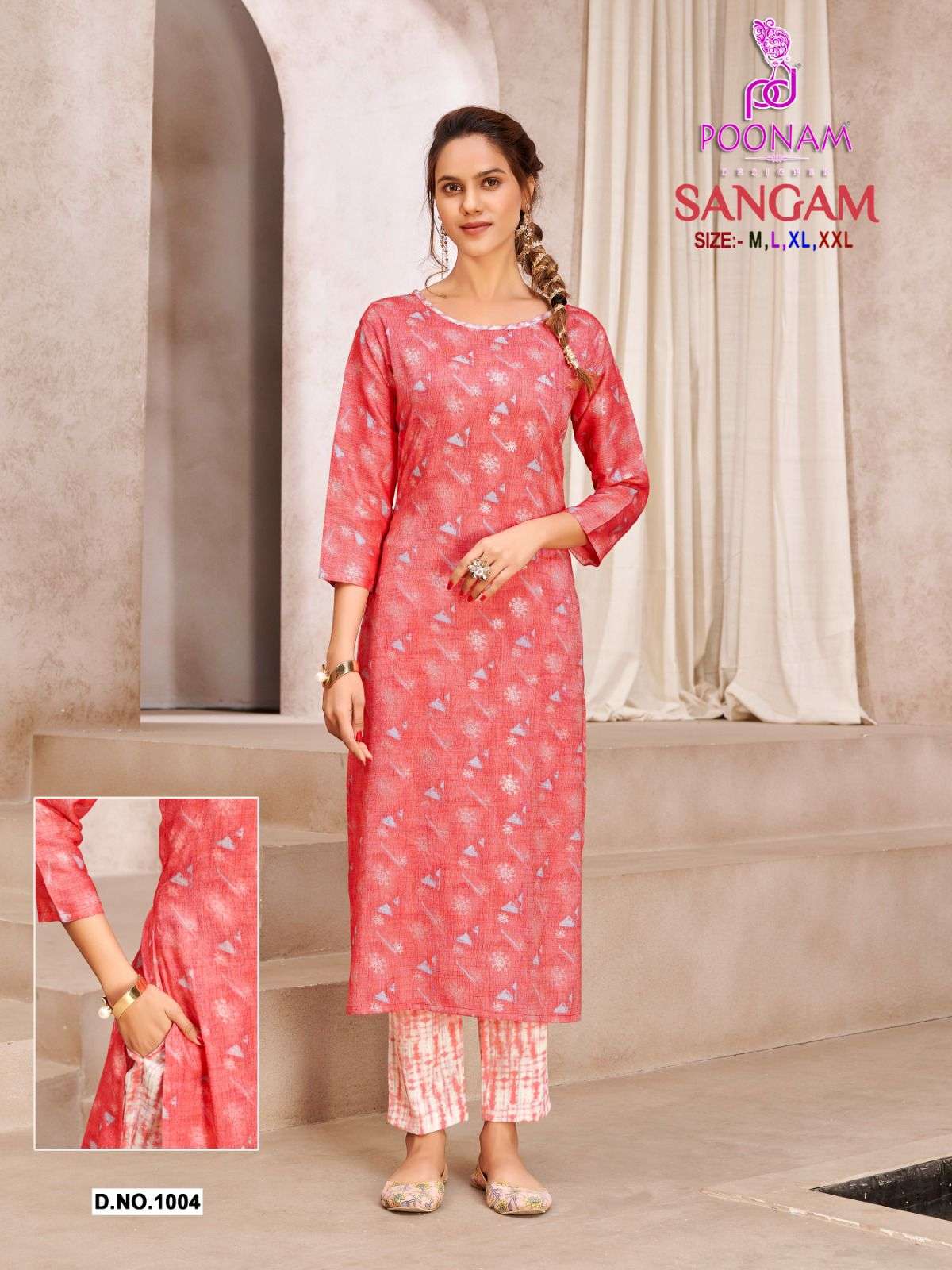 SANGAM BY SMIT CREATION SERIES 1001 TO 1009 STYLISH BEAUTIFUL COLOURFUL PRINTED & EMBROIDERED PARTY WEAR & OCCASIONAL WEAR ORIGNAL CAPSUAL PRINT DRESSES AT WHOLESALE PRICE