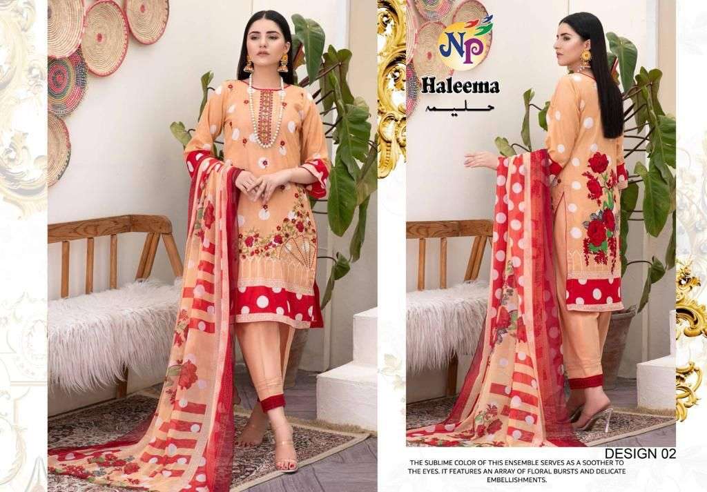 HALEEMA BY NAND GOPAL PRINTS 01 TO 10 SERIES BEAUTIFUL SUITS COLORFUL STYLISH FANCY CASUAL WEAR & ETHNIC WEAR LAWN COTTON DRESSES AT WHOLESALE PRICE