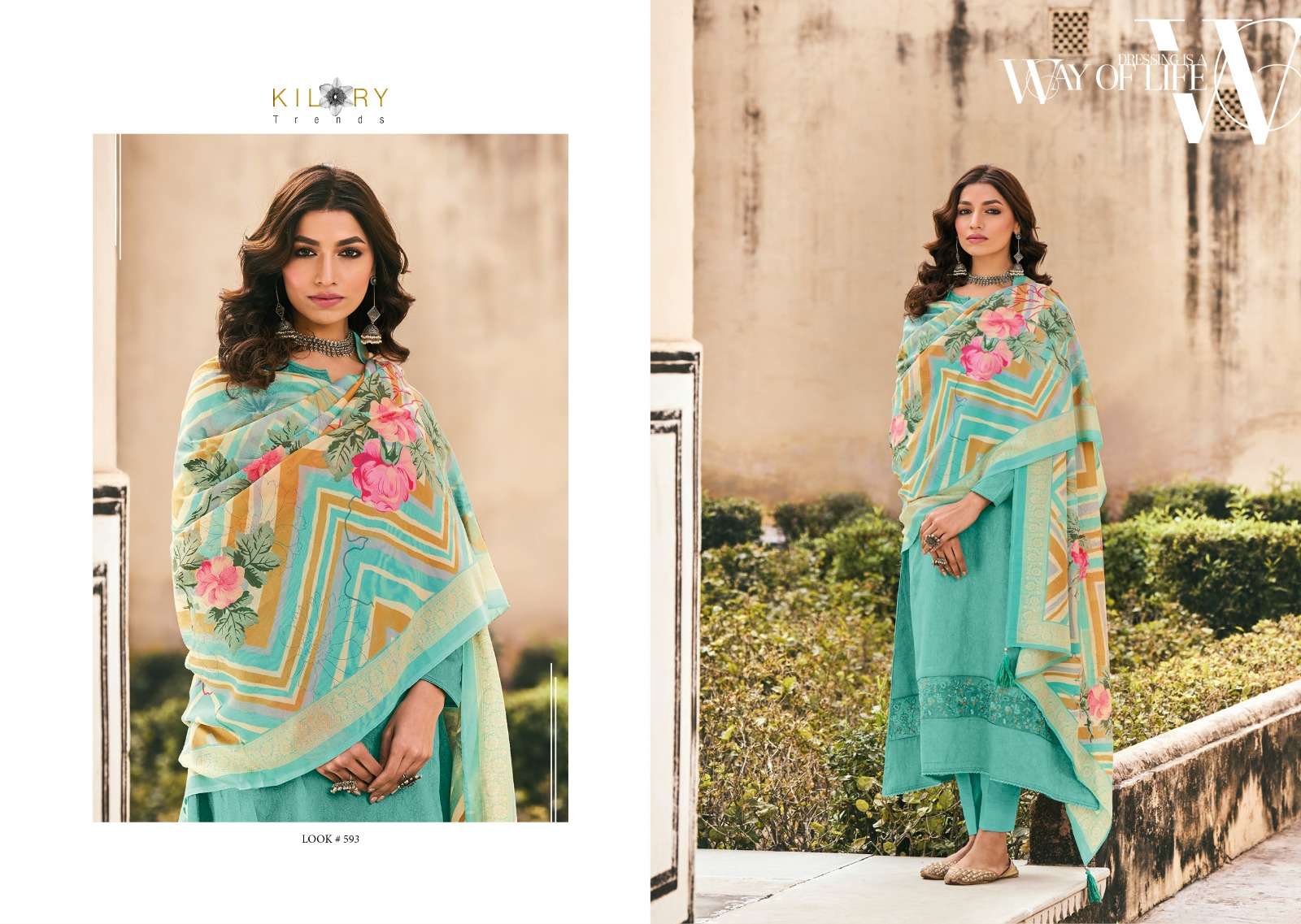 Ruh Vol-5 By Kilory 591 To 598 Series Beautiful Festive Suits Colorful Stylish Fancy Casual Wear & Ethnic Wear Pure Jam Cotton Dresses At Wholesale Price