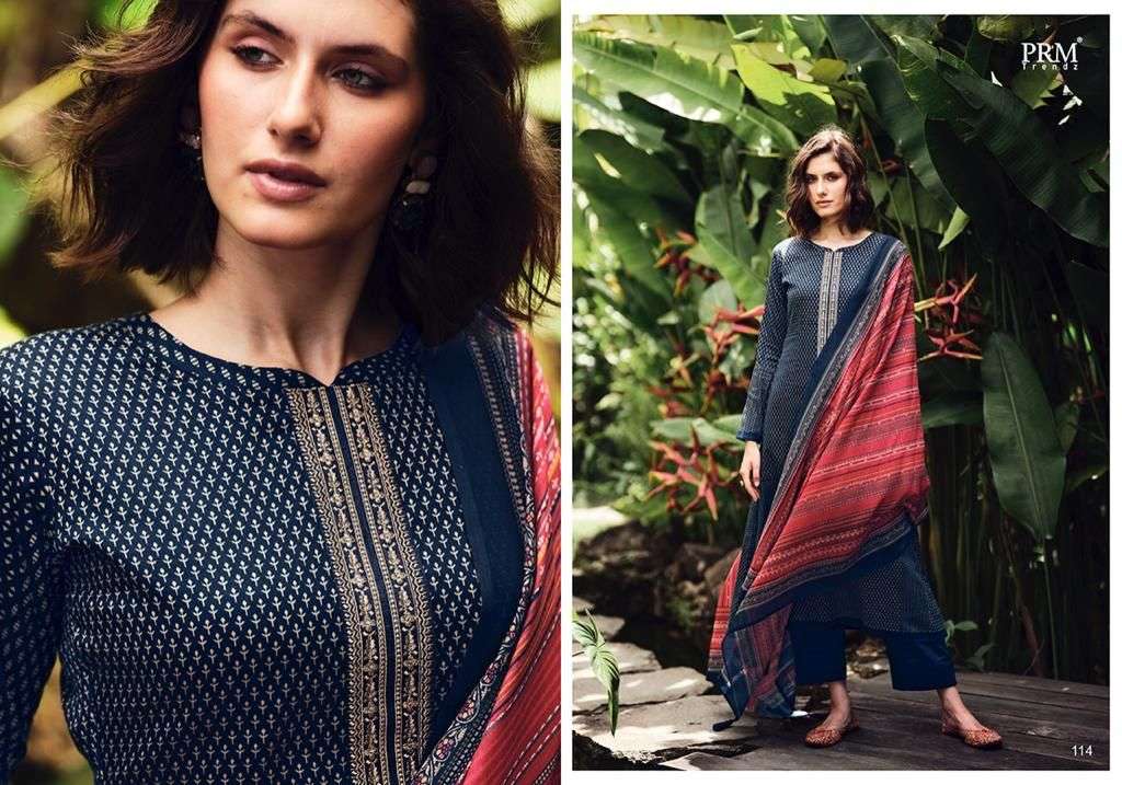 SERENITY BY PRM TRENDZ 111 TO 118 SERIES BEAUTIFUL STYLISH SUITS FANCY COLORFUL CASUAL WEAR & ETHNIC WEAR & READY TO WEAR PURE JAM SILK DRESSES AT WHOLESALE PRICE