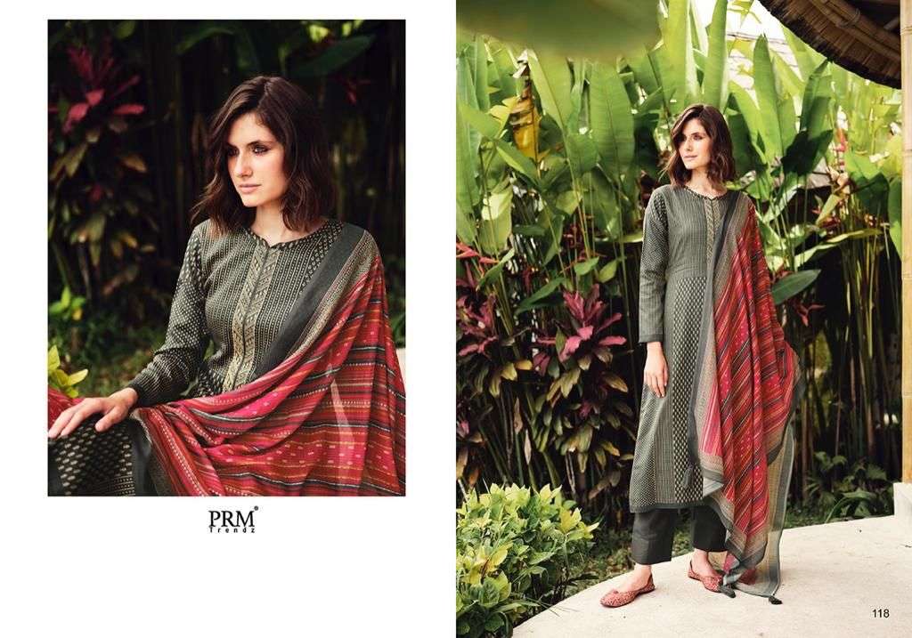 SERENITY BY PRM TRENDZ 111 TO 118 SERIES BEAUTIFUL STYLISH SUITS FANCY COLORFUL CASUAL WEAR & ETHNIC WEAR & READY TO WEAR PURE JAM SILK DRESSES AT WHOLESALE PRICE