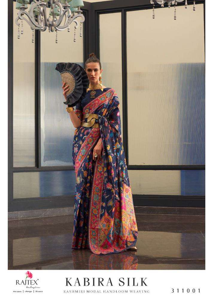 Kabira Silk By Raj Tex 311001 To 311009 Series Indian Traditional Wear Collection Beautiful Stylish Fancy Colorful Party Wear & Occasional Wear Silk Sarees At Wholesale Price