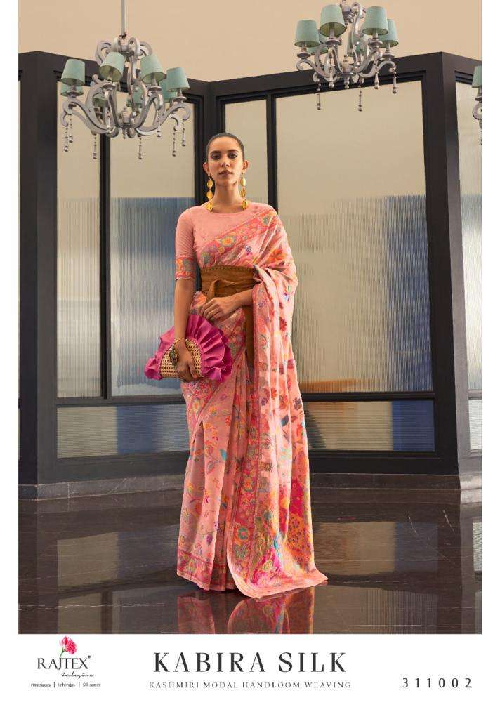 Kabira Silk By Raj Tex 311001 To 311009 Series Indian Traditional Wear Collection Beautiful Stylish Fancy Colorful Party Wear & Occasional Wear Silk Sarees At Wholesale Price