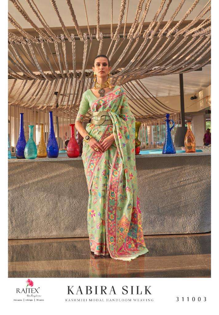 Kabira Silk By Raj Tex 311001 To 311009 Series Indian Traditional Wear Collection Beautiful Stylish Fancy Colorful Party Wear & Occasional Wear Silk Sarees At Wholesale Price