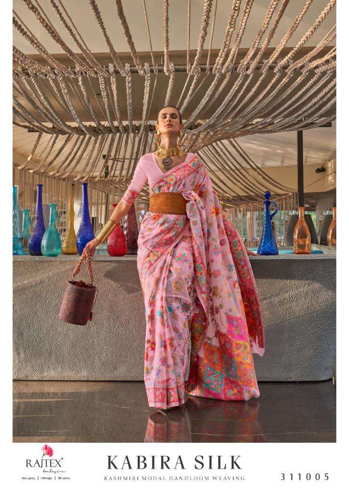 Kabira Silk By Raj Tex 311001 To 311009 Series Indian Traditional Wear Collection Beautiful Stylish Fancy Colorful Party Wear & Occasional Wear Silk Sarees At Wholesale Price