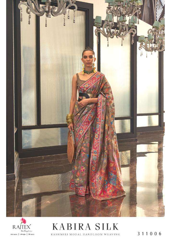 Kabira Silk By Raj Tex 311001 To 311009 Series Indian Traditional Wear Collection Beautiful Stylish Fancy Colorful Party Wear & Occasional Wear Silk Sarees At Wholesale Price