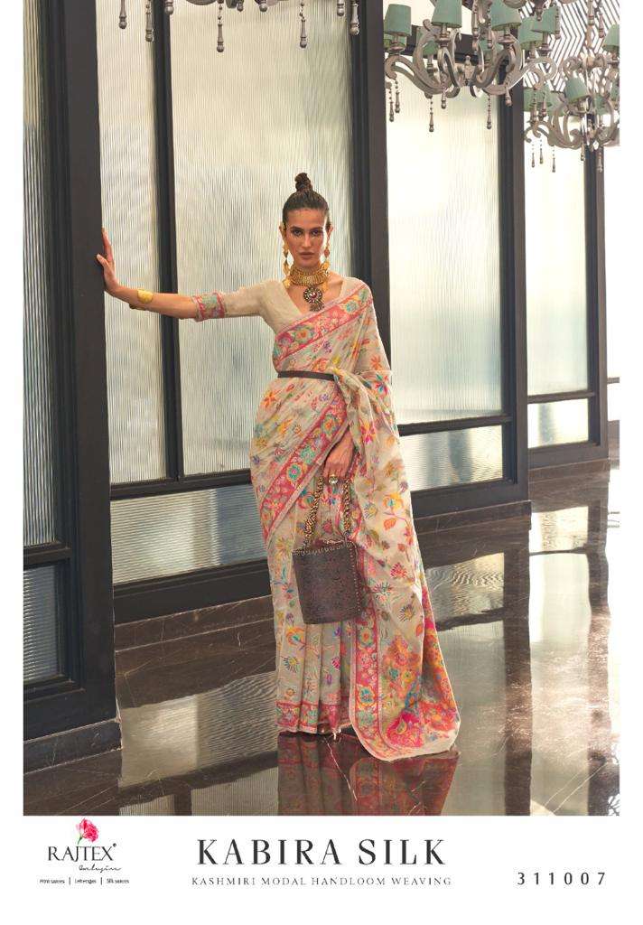 Kabira Silk By Raj Tex 311001 To 311009 Series Indian Traditional Wear Collection Beautiful Stylish Fancy Colorful Party Wear & Occasional Wear Silk Sarees At Wholesale Price