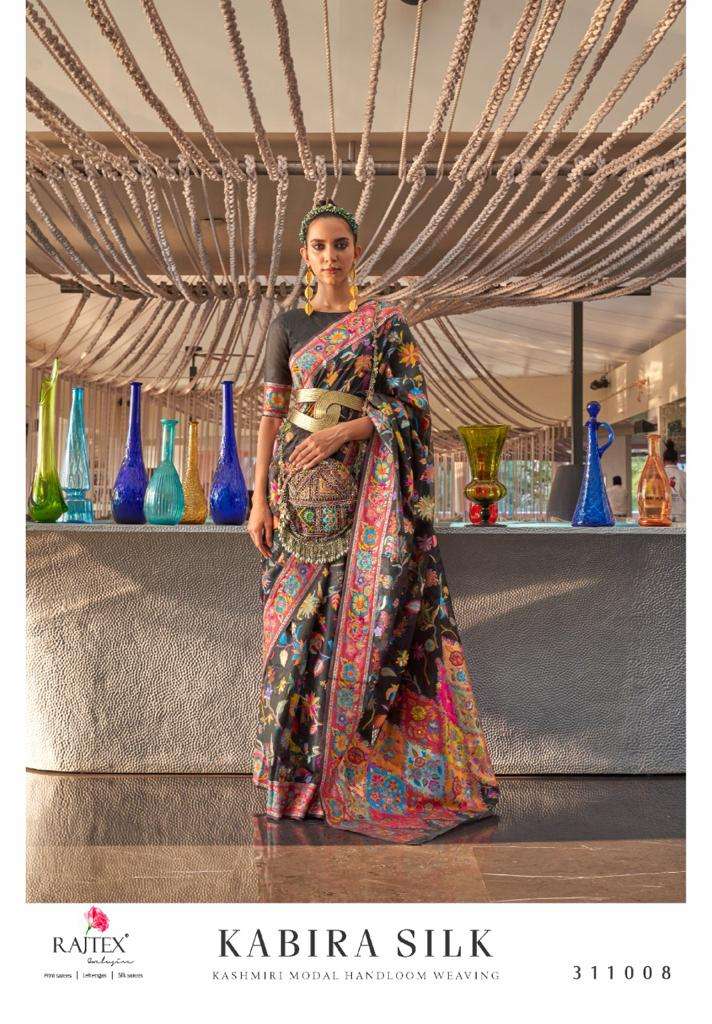 Kabira Silk By Raj Tex 311001 To 311009 Series Indian Traditional Wear Collection Beautiful Stylish Fancy Colorful Party Wear & Occasional Wear Silk Sarees At Wholesale Price