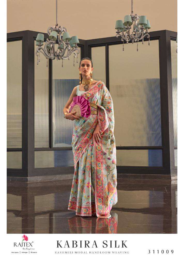 Kabira Silk By Raj Tex 311001 To 311009 Series Indian Traditional Wear Collection Beautiful Stylish Fancy Colorful Party Wear & Occasional Wear Silk Sarees At Wholesale Price