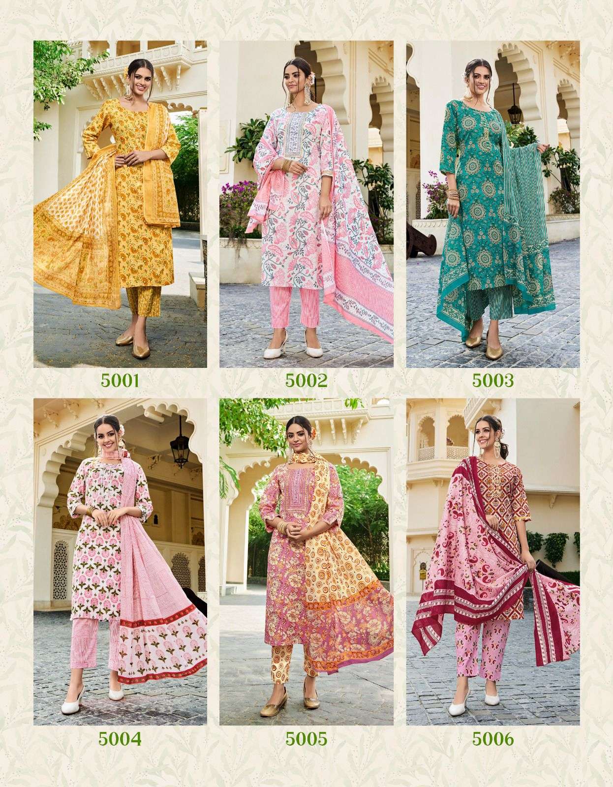 Odhani Vol-5 By Diya Trends 5001 To 5010 Series Beautiful Suits Colorful Stylish Fancy Casual Wear & Ethnic Wear Cotton Print Dresses At Wholesale Price