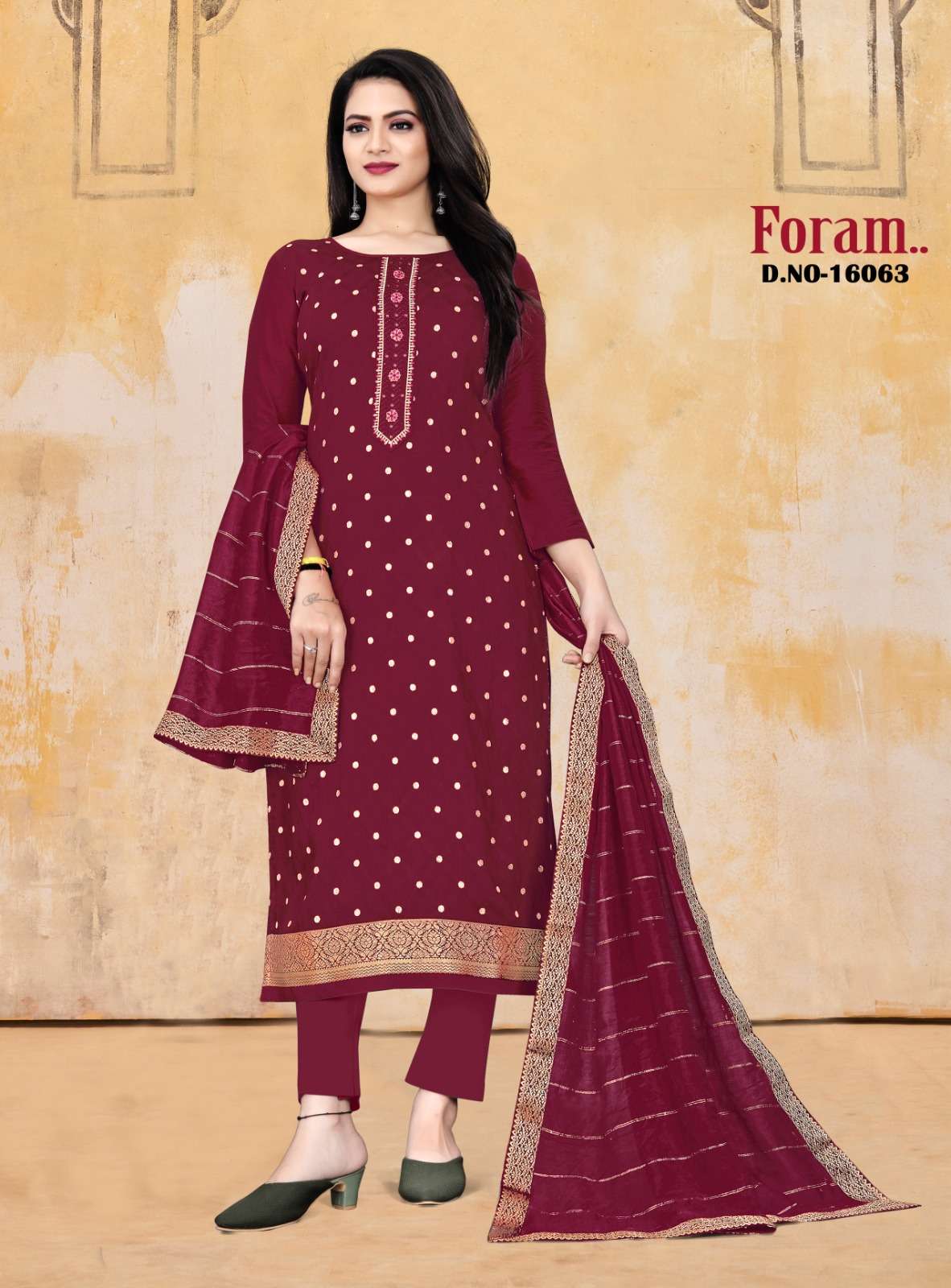 FORAM BY PANCH RATNA 16061 TO 16064 SERIES BEAUTIFUL SUITS COLORFUL STYLISH FANCY CASUAL WEAR & ETHNIC WEAR VISCOSE SILK DRESSES AT WHOLESALE PRICE