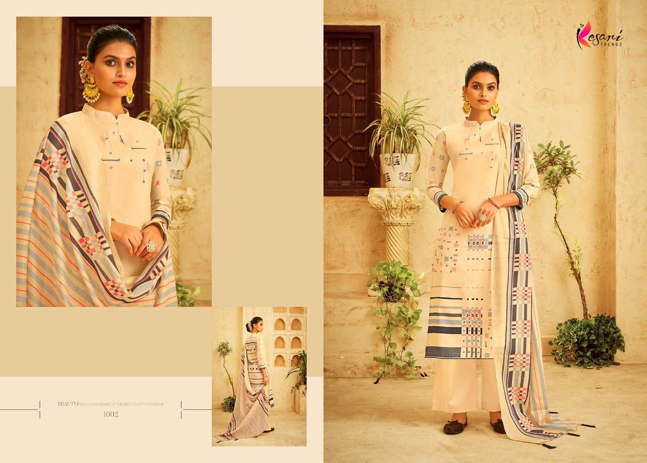 ALISHA BY KESARI TRENDZ 1001 TO 1006 SERIES BEAUTIFUL SUITS COLORFUL STYLISH FANCY CASUAL WEAR & ETHNIC WEAR COTTON LAWN PRINT DRESSES AT WHOLESALE PRICE