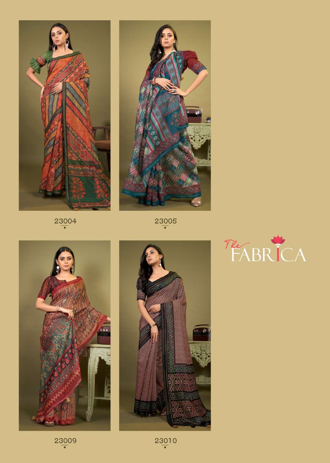 Stelvin By The Fabrica 23001 To 23010 Series Indian Traditional Wear Collection Beautiful Stylish Fancy Colorful Party Wear & Occasional Wear Cotton Sarees At Wholesale Price