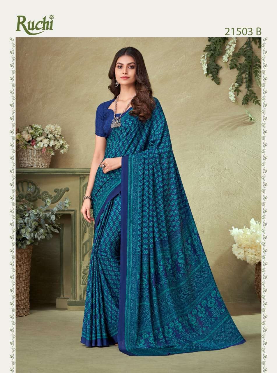 Vivanta Silk Vol-16 By Ruchi 21501-A To 21506-B Series Indian Traditional Wear Collection Beautiful Stylish Fancy Colorful Party Wear & Occasional Wear Crepe Silk Sarees At Wholesale Price