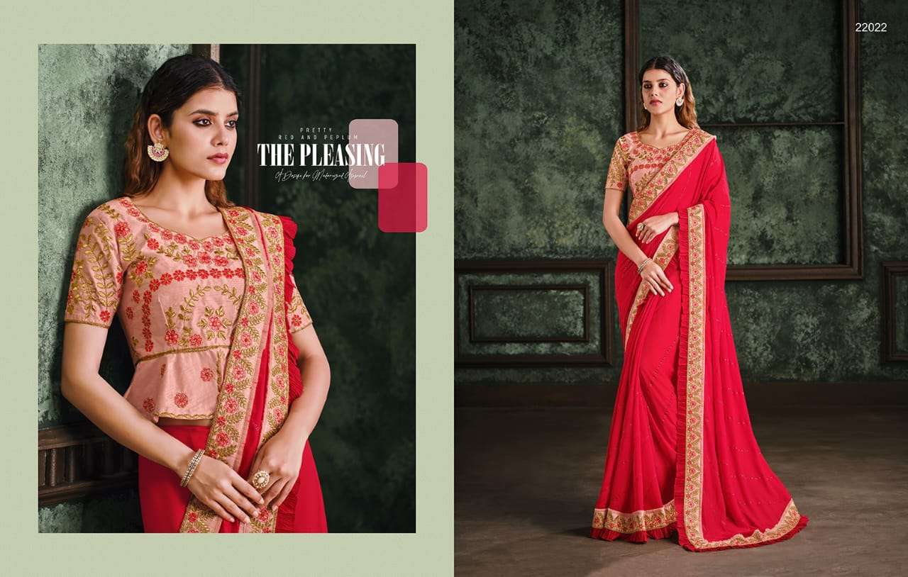 SHAIRA BY MAHOTSAV INDIAN TRADITIONAL WEAR COLLECTION BEAUTIFUL STYLISH FANCY COLORFUL PARTY WEAR & OCCASIONAL WEAR NET SAREES AT WHOLESALE PRICE