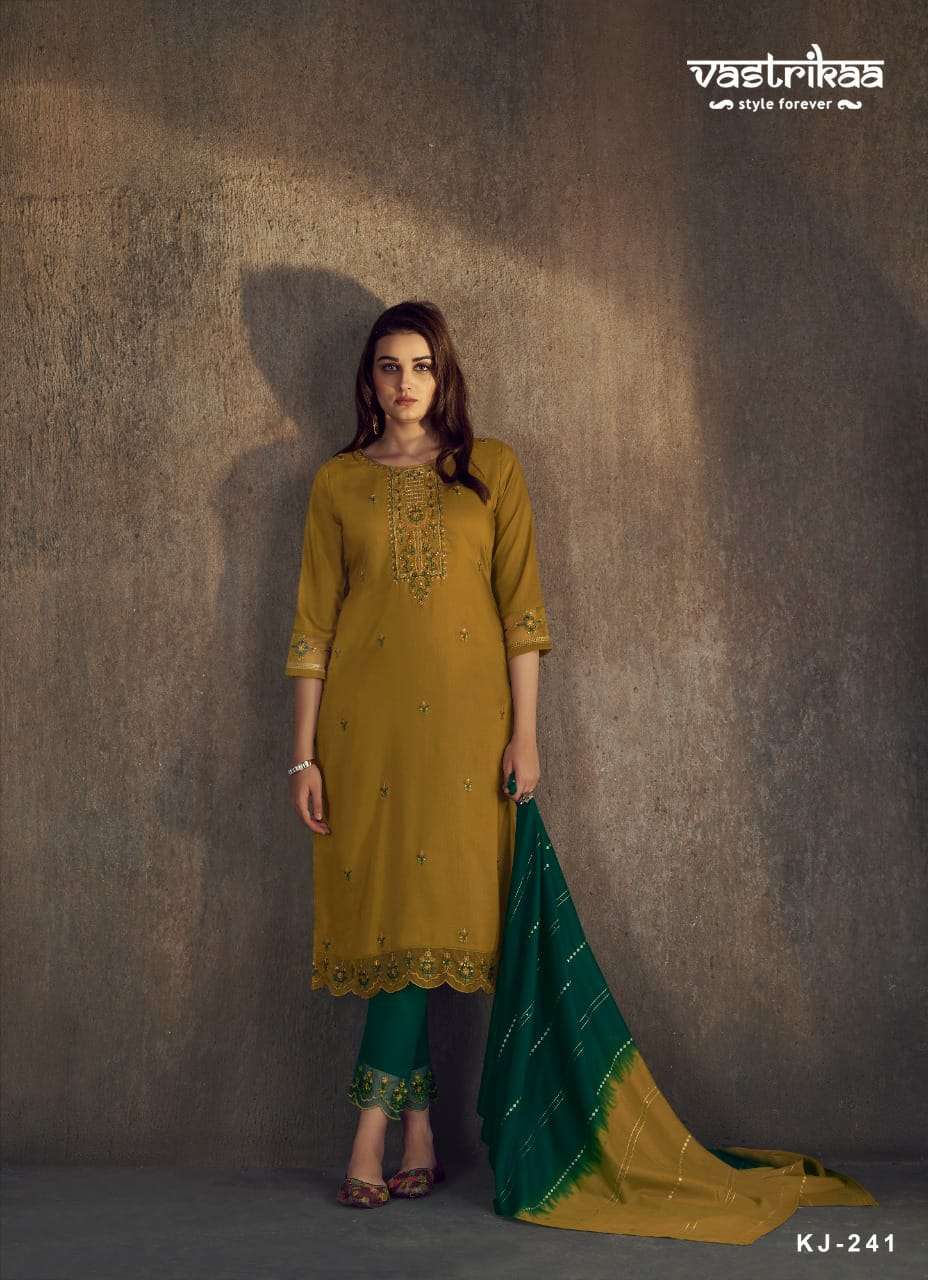 IBADAT BY VASTRIKAA 236 TO 241 SERIES DESIGNER SUITS COLLECTION BEAUTIFUL STYLISH FANCY COLORFUL PARTY WEAR & OCCASIONAL WEAR CHINNON DRESSES AT WHOLESALE PRICE