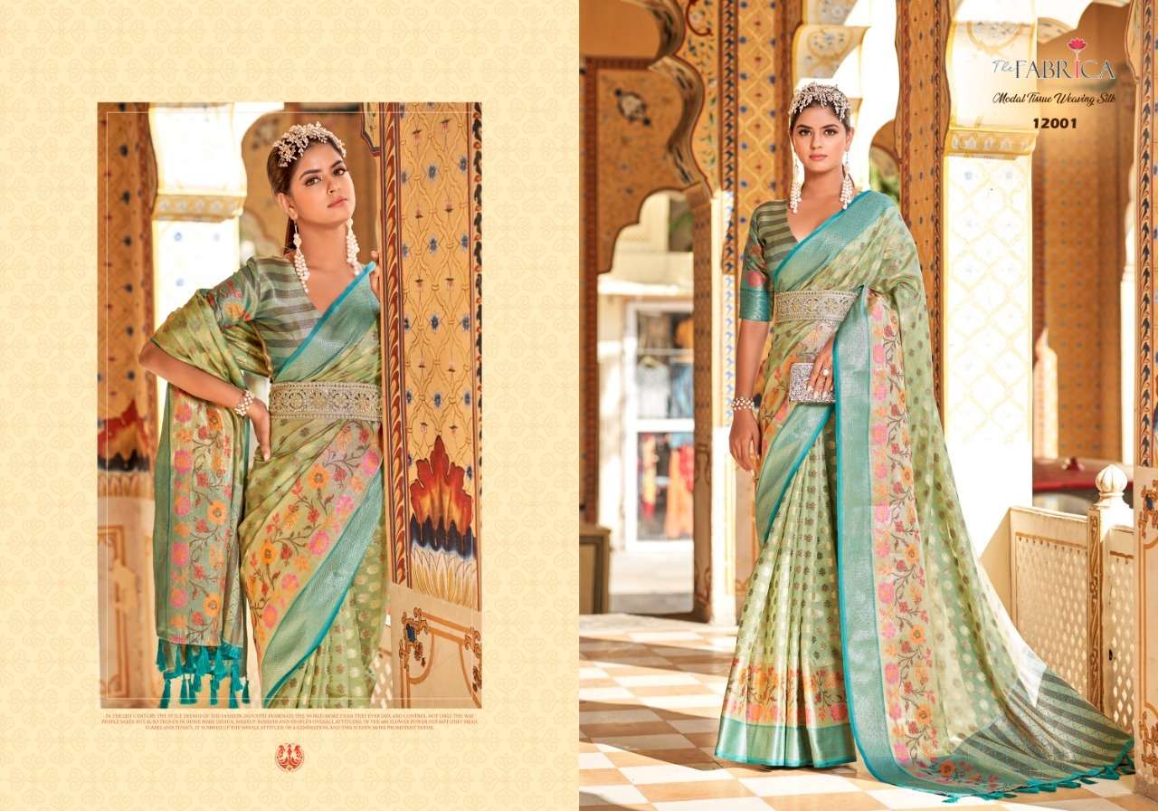Sanskriti By The Fabrica 12001 To 12008 Series Indian Traditional Wear Collection Beautiful Stylish Fancy Colorful Party Wear & Occasional Wear Organza Jacquard Sarees At Wholesale Price