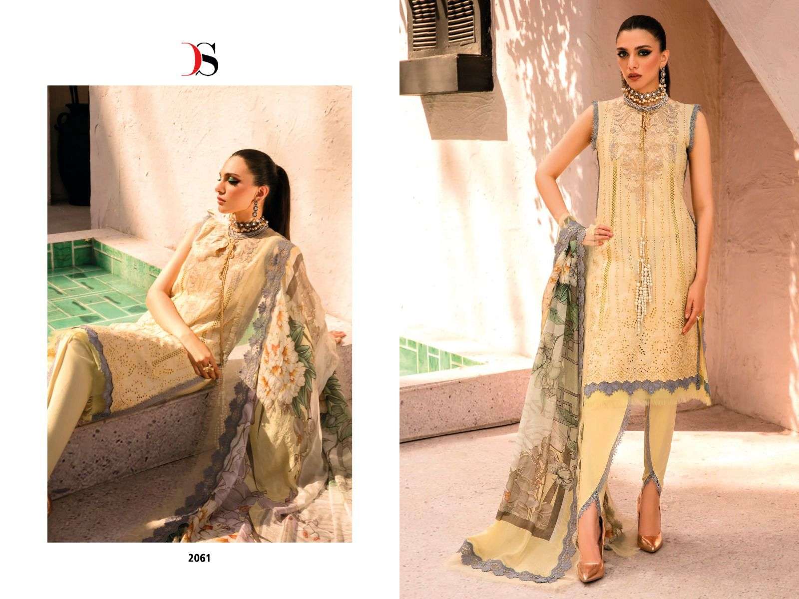 Grandur Luxury By Deepsy Suits 2061 To 2067 Series Pakistani Suits Beautiful Fancy Colorful Stylish Party Wear & Occasional Wear Pure Cotton Dresses At Wholesale Price