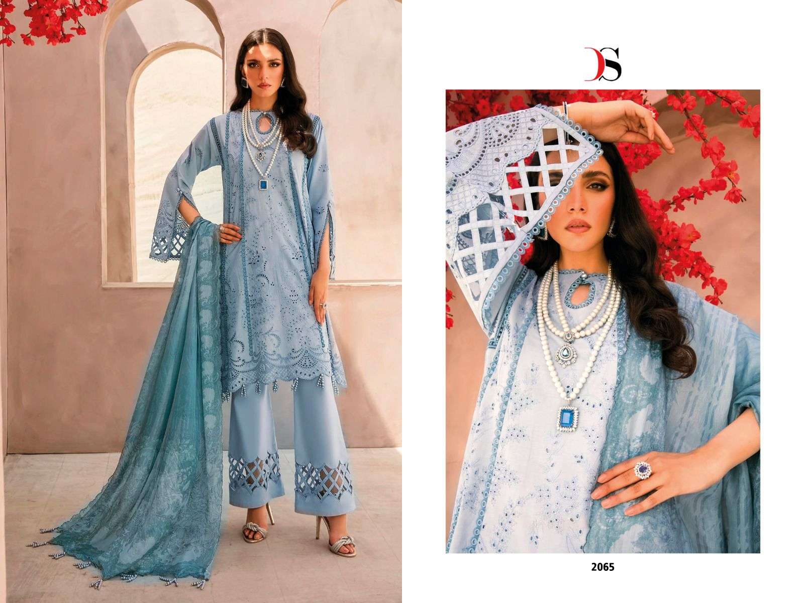 Grandur Luxury By Deepsy Suits 2061 To 2067 Series Pakistani Suits Beautiful Fancy Colorful Stylish Party Wear & Occasional Wear Pure Cotton Dresses At Wholesale Price