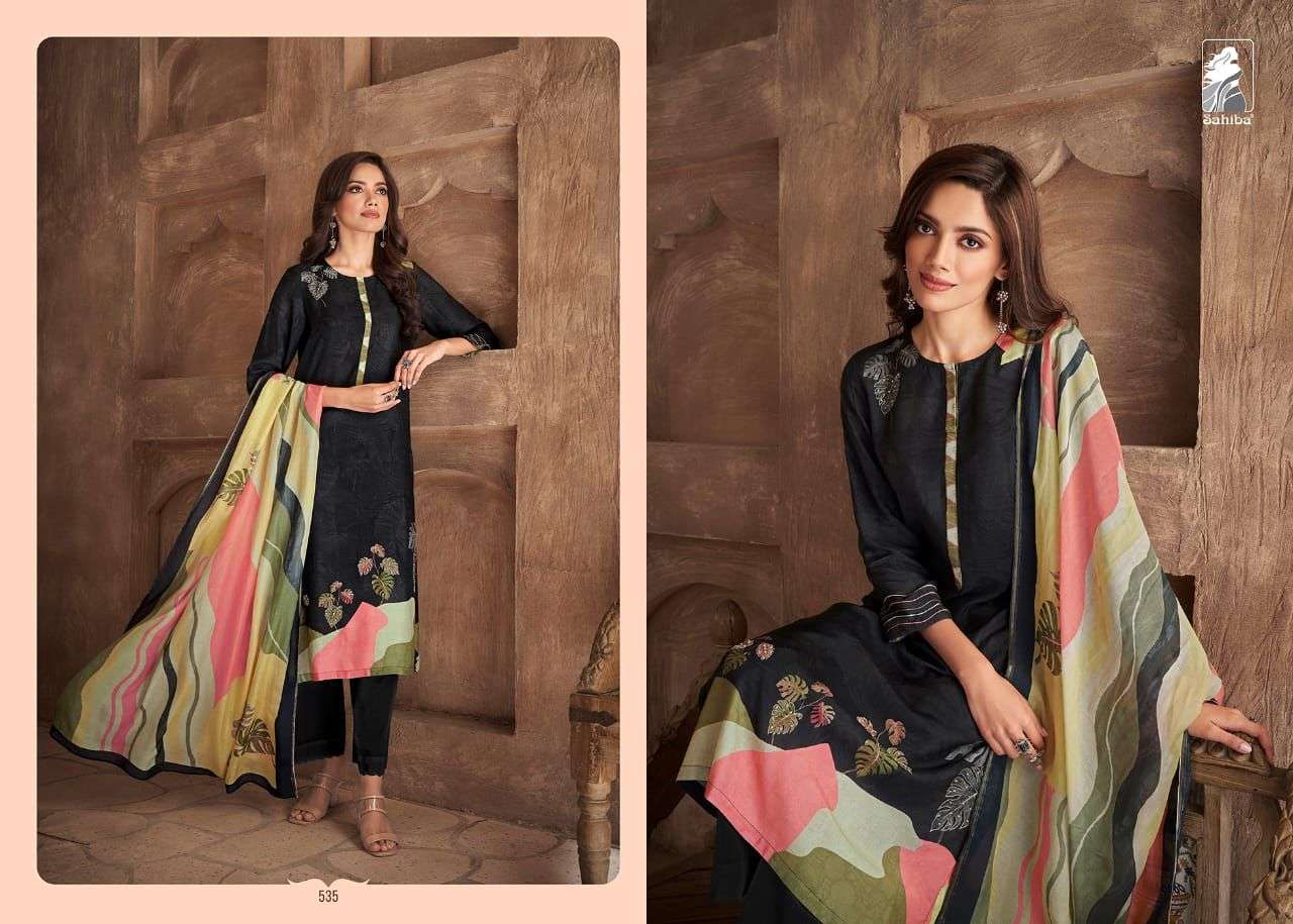 ITRA BY SAHIBA FABRICS BEAUTIFUL SUITS COLORFUL STYLISH FANCY CASUAL WEAR & ETHNIC WEAR MUSLIN SILK DRESSES AT WHOLESALE PRICE