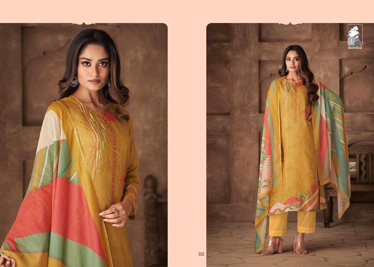 ITRA BY SAHIBA FABRICS BEAUTIFUL SUITS COLORFUL STYLISH FANCY CASUAL WEAR & ETHNIC WEAR MUSLIN SILK DRESSES AT WHOLESALE PRICE