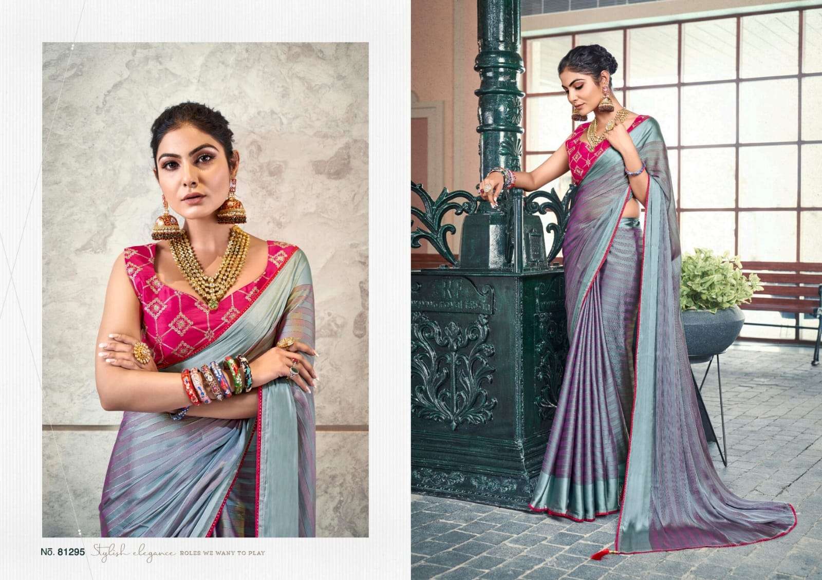 Aarchi By Right Women 81291 To 81298 Series Indian Traditional Wear Collection Beautiful Stylish Fancy Colorful Party Wear & Occasional Wear Two Tone Satin Sarees At Wholesale Price