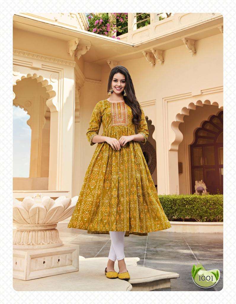 GULABI GIRL VOL-1 BY DIYA TRENDS 1001 TO 1008 SERIES DESIGNER STYLISH FANCY COLORFUL BEAUTIFUL PARTY WEAR & ETHNIC WEAR COLLECTION COTTON KURTIS AT WHOLESALE PRICE
