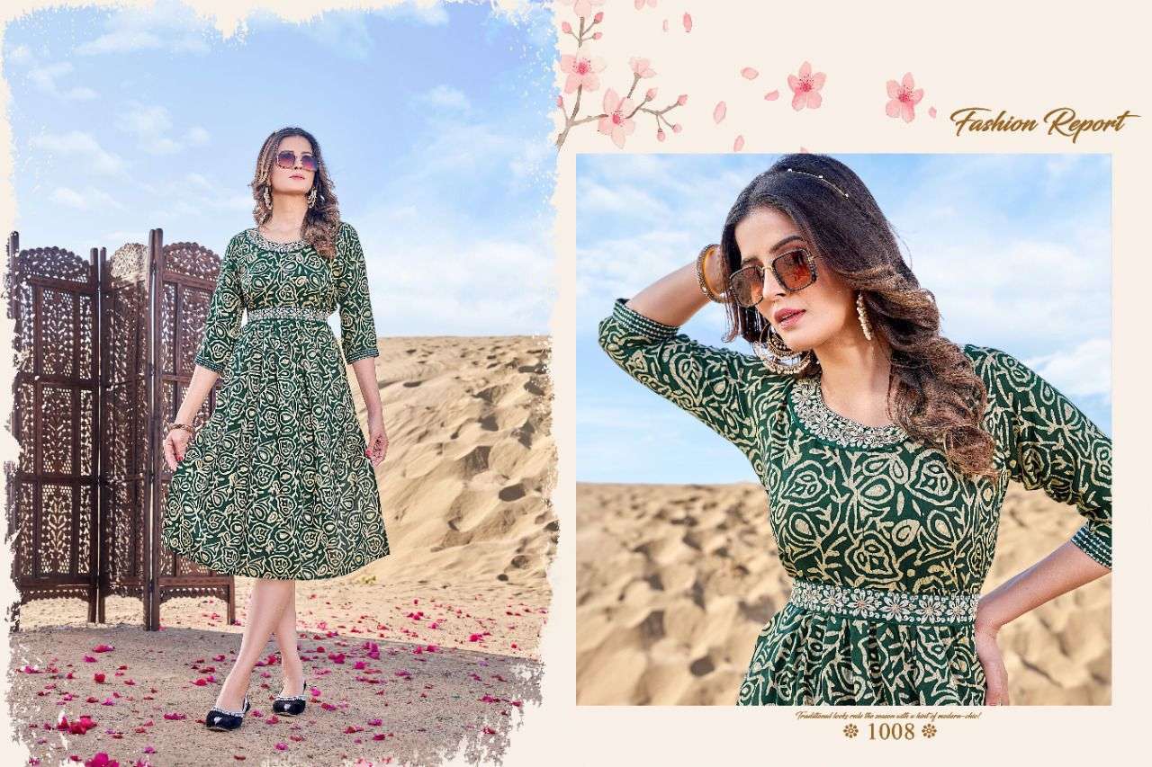 CARNIVAL BY PARI 1001 TO 1008 SERIES DESIGNER STYLISH FANCY COLORFUL BEAUTIFUL PARTY WEAR & ETHNIC WEAR COLLECTION RAYON PRINT KURTIS AT WHOLESALE PRICE