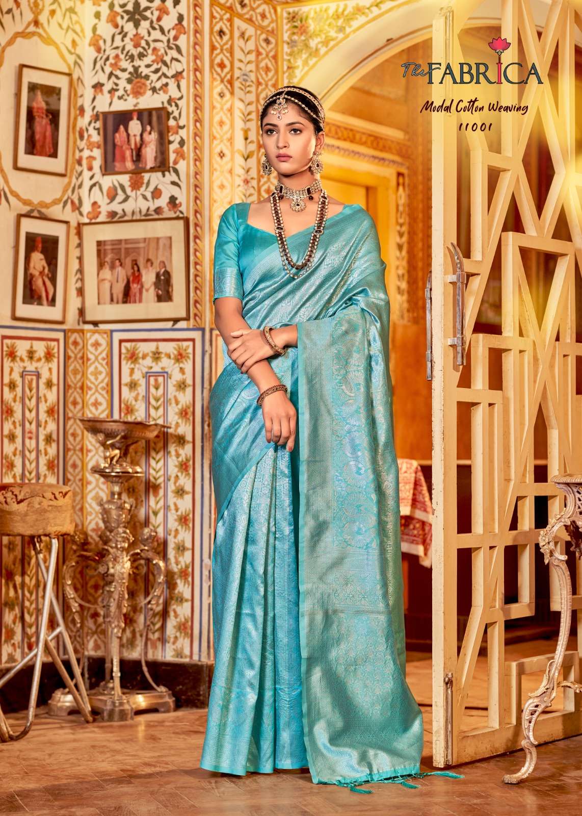SAILAJA BY THE FABRICA 11001 TO 11006 SERIES INDIAN TRADITIONAL WEAR COLLECTION BEAUTIFUL STYLISH FANCY COLORFUL PARTY WEAR & OCCASIONAL WEAR COTTON SILK SAREES AT WHOLESALE PRICE