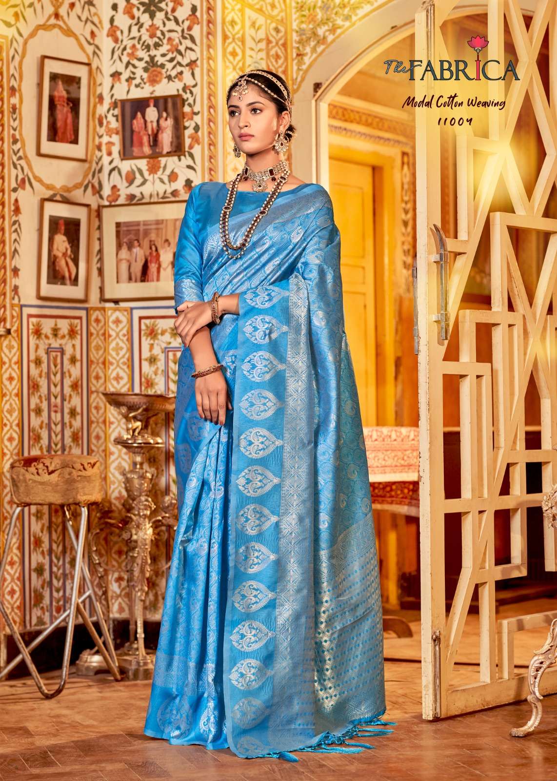 SAILAJA BY THE FABRICA 11001 TO 11006 SERIES INDIAN TRADITIONAL WEAR COLLECTION BEAUTIFUL STYLISH FANCY COLORFUL PARTY WEAR & OCCASIONAL WEAR COTTON SILK SAREES AT WHOLESALE PRICE