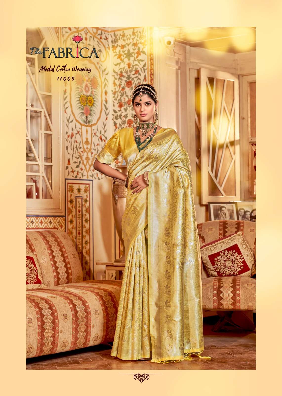 SAILAJA BY THE FABRICA 11001 TO 11006 SERIES INDIAN TRADITIONAL WEAR COLLECTION BEAUTIFUL STYLISH FANCY COLORFUL PARTY WEAR & OCCASIONAL WEAR COTTON SILK SAREES AT WHOLESALE PRICE