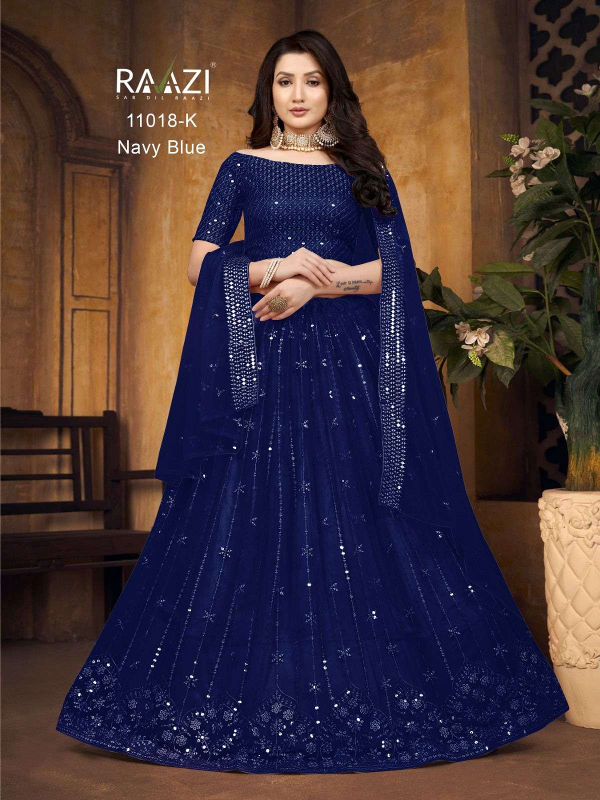 Mirror Magic 11018 Colours Vol-2 By Rama Fashion 11018-H To 11018-M Series Designer Beautiful Collection Occasional Wear & Party Wear Butterfly Net Lehengas At Wholesale Price
