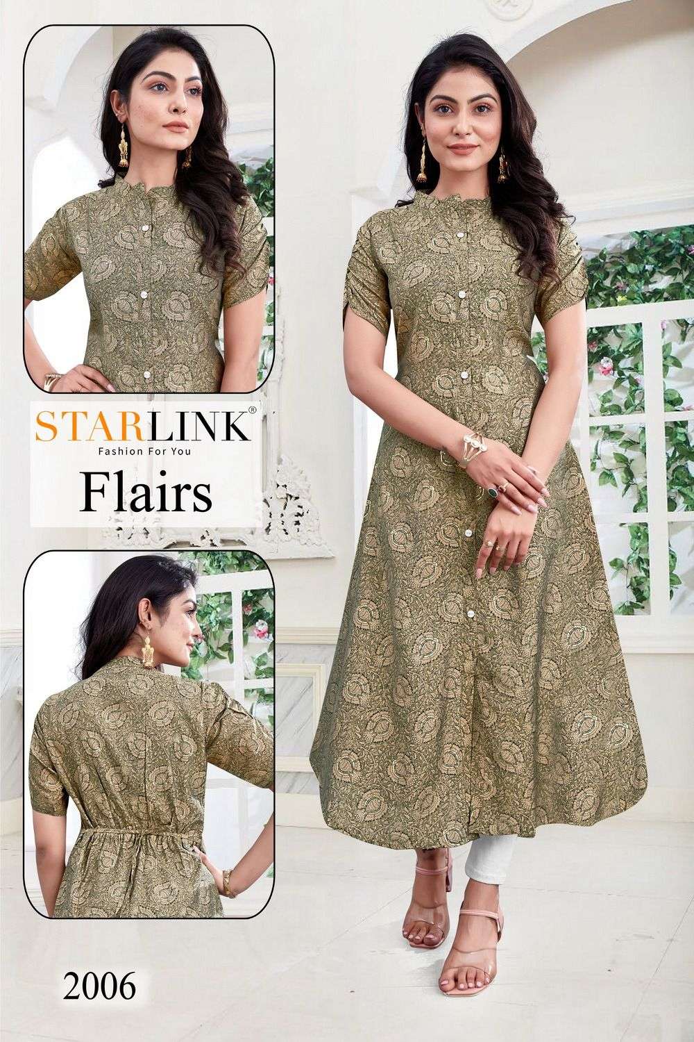 Flairs By Starlink 2001 To 2010 Series Beautiful Stylish Fancy Colorful Casual Wear & Ethnic Wear Modal Viscose Prints Kurtis At Wholesale Price