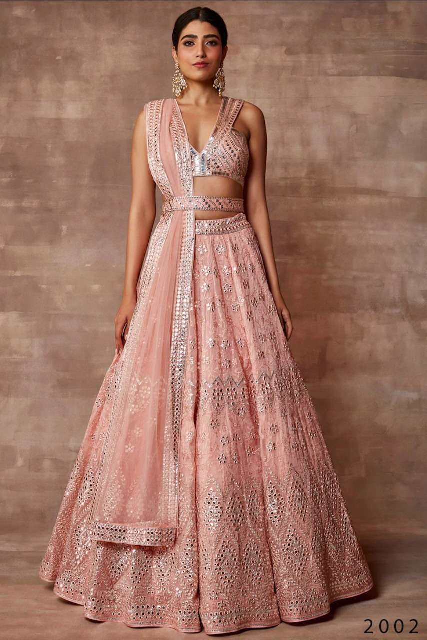 Acra By Prakruti 2001 To 2004 Series Indian Traditional Beautiful Stylish Designer Banarasi Silk Jacquard Embroidered Party Wear Soft Organza Lehengas At Wholesale Price