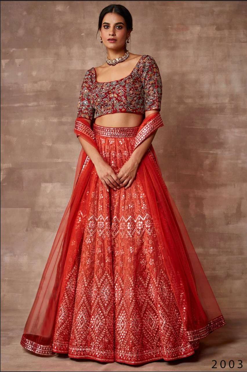 Acra By Prakruti 2001 To 2004 Series Indian Traditional Beautiful Stylish Designer Banarasi Silk Jacquard Embroidered Party Wear Soft Organza Lehengas At Wholesale Price