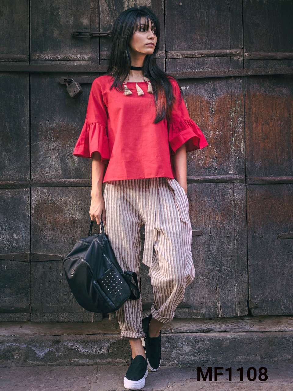 Mesmora 1101 Series By Mesmora 1101 To 1115 Series Beautiful Stylish Fancy Colorful Casual Wear & Ethnic Wear Cotton Print Tops With Bottom At Wholesale Price