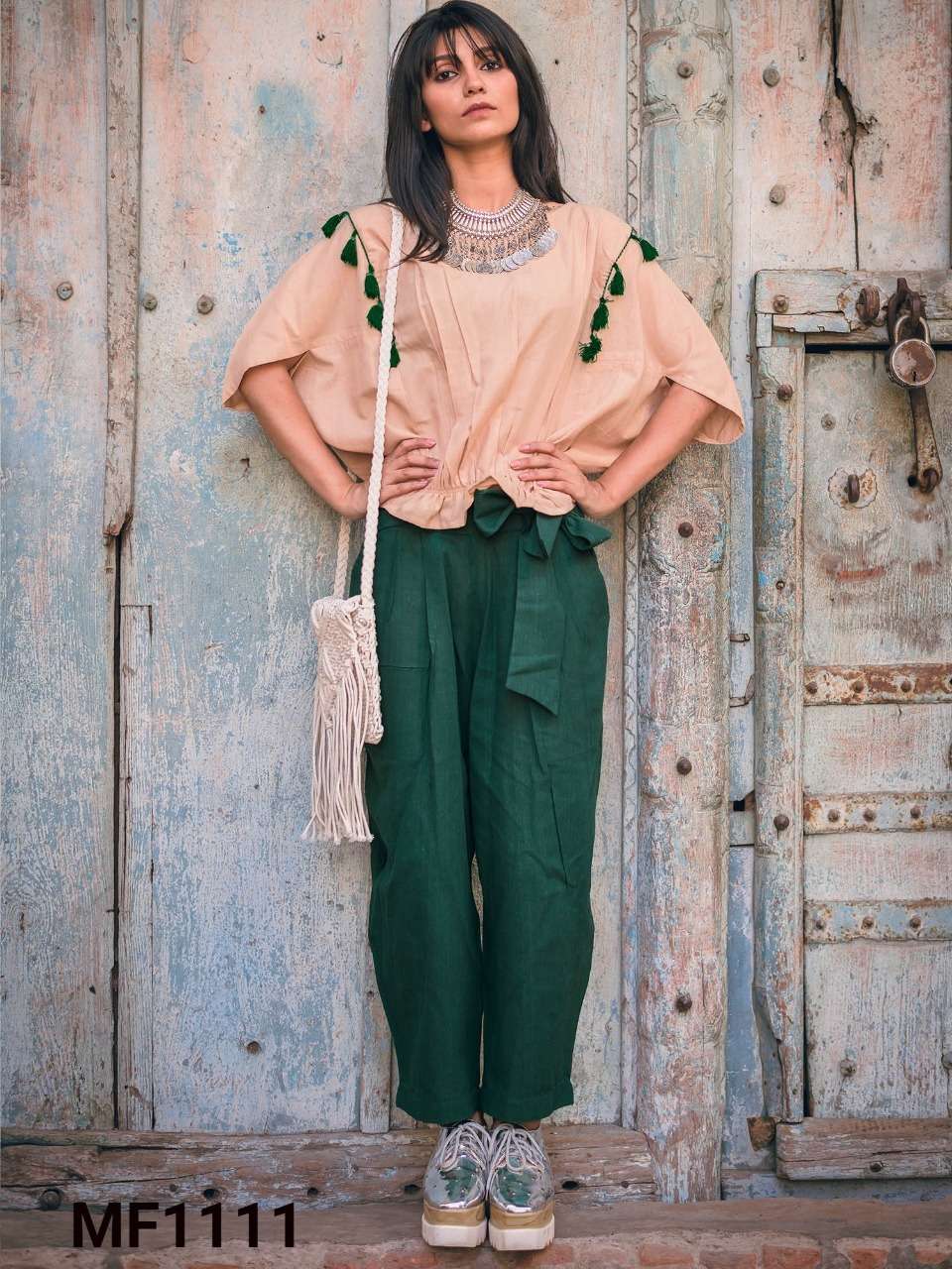 Mesmora 1101 Series By Mesmora 1101 To 1115 Series Beautiful Stylish Fancy Colorful Casual Wear & Ethnic Wear Cotton Print Tops With Bottom At Wholesale Price