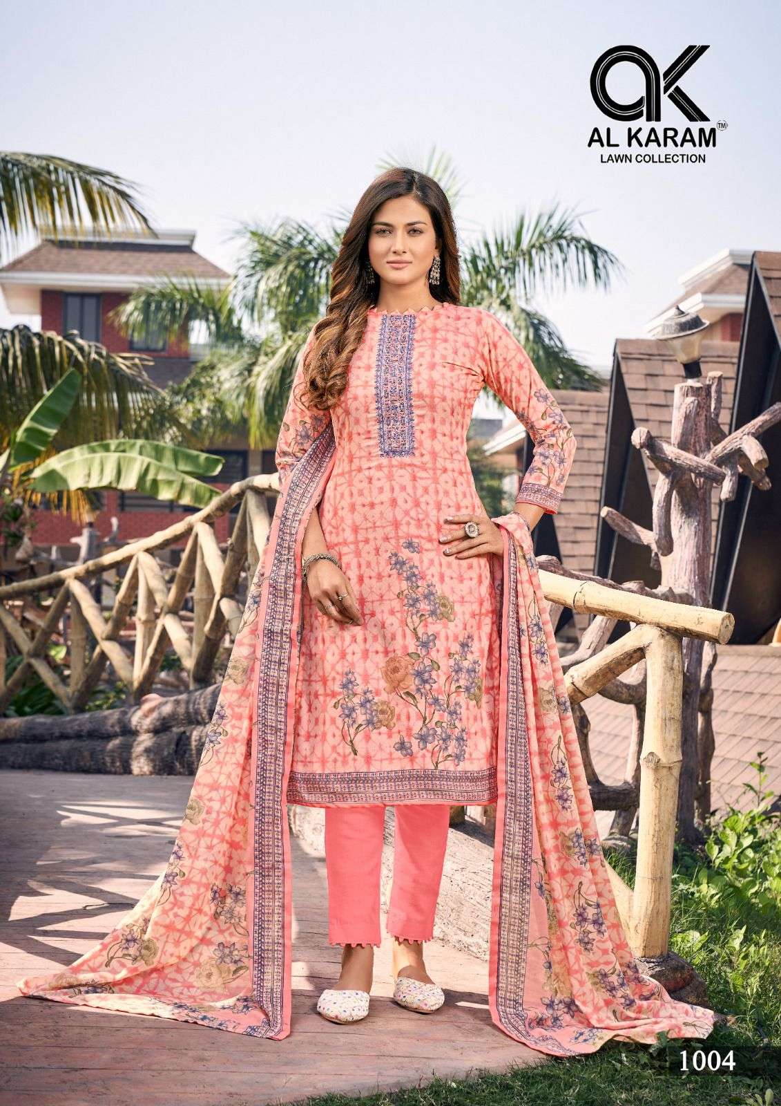 Shanaya By Al Karam Lawn Collection 1001 To 1008 Series Beautiful Suits Stylish Colorful Fancy Casual Wear & Ethnic Wear Cotton Print Dresses At Wholesale Price